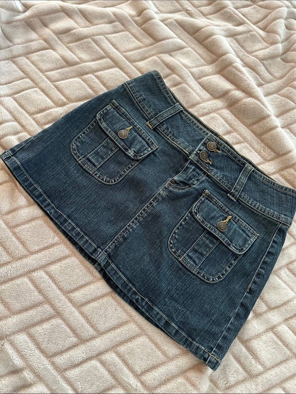 Forever 21 Girls Dark Blue Denim Mini Skirt
